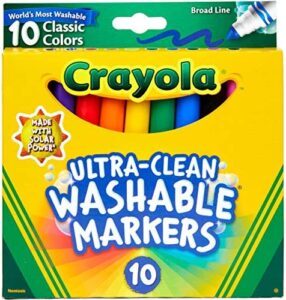 Crayola Ultraclean Broadline Classic Washable Markers 